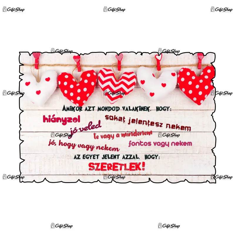 Szeretlrk, magnet frigider mgs053